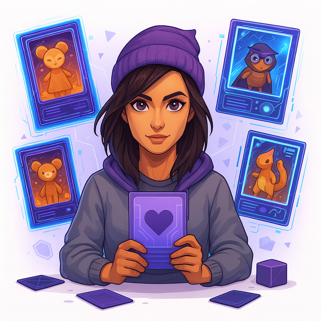 Cute bear holding a tablet